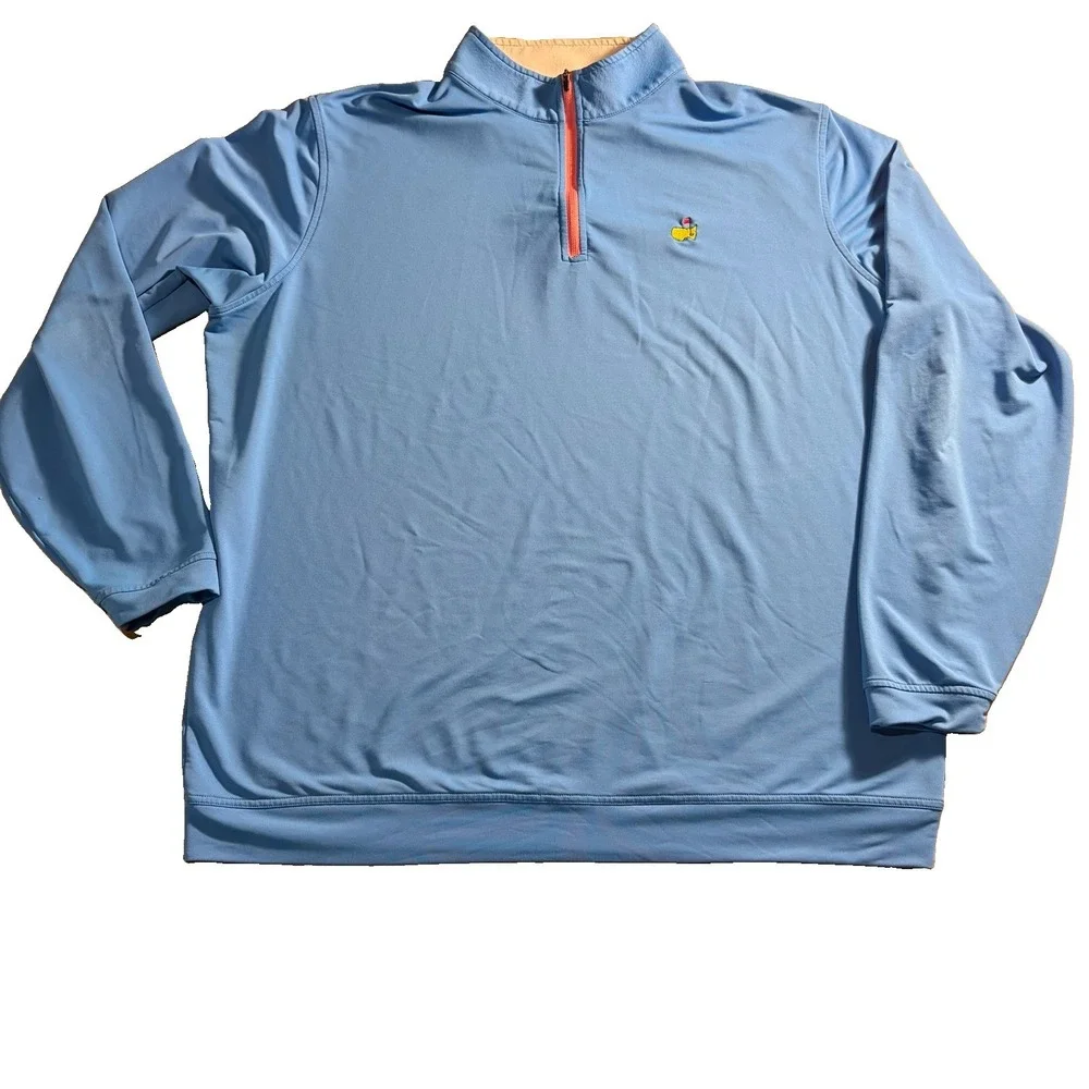 Masters by Peter Millar Long Sleeve Quarter Zip Size XXL Light Blue